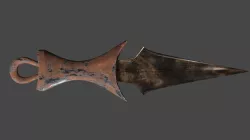 Western-African Bronze Dagger 3D model
