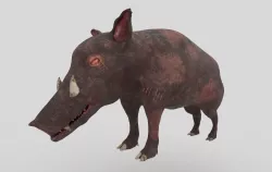 Zombie Boar 3D model