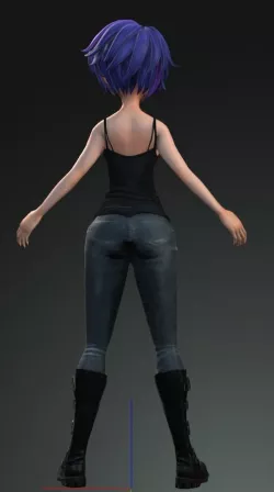 3D CHARACTER MODELING  Low-poly 3D model