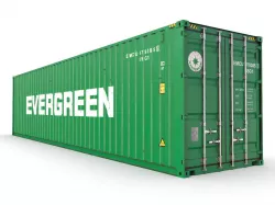 40 feet High Cube Evergreen shipping container 3D model