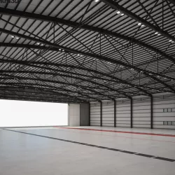 Aircraft hangar 01 3D model