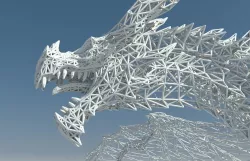 Alduin - Dragon - Geometric 3D model