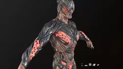 Alien Hunter Low-poly 3D model