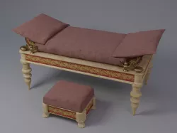 Ancient classical Kline - Triclinium 3D model