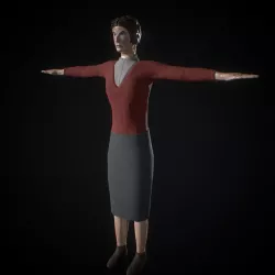 Angry Teacher 3D model