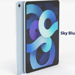 Apple iPad Air 4 Sky Blu Color 3D model