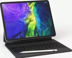 Apple ipad Pro 2020 and Magic Keyboard With apple-pencil 3D model