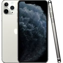 Apple iPhone 11 Pro Max Silver Low-poly 3D model