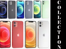 Apple iPhone 12 All Colors 3D model