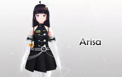 Arisa Original - VRChat and Game Ready Low-poly 3D model