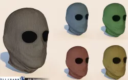 Balaclava Mask Pack Low-poly 3D model