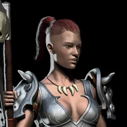 Barbarian warrior 3D model