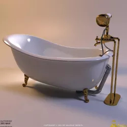Bath Vintage 3D model