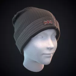 Beanie Low-poly 3D model