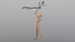 Blender IK and FK Rigged Dolls  Low-poly 3D model