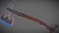 Boarding Hatchet Low-poly 3D model