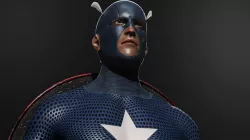 CAPTAIN AMERICA 3D MODEL TEXTURED AND RIGGED Low-poly 3D model