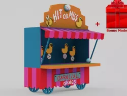 Carnival Game - Game-Ready for Games Low-poly 3D model