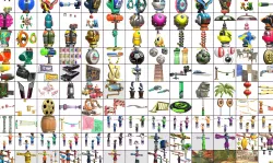 Cartoon - Collection Characters Objects Items Low-poly 3D model