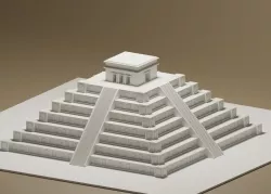 Cartoon Mayan Pyramid 3D model