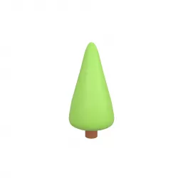 Cartoon Tree v9 001 Low-poly 3D model