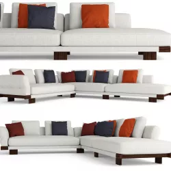 Cassina Sengu corner sofa 3D model
