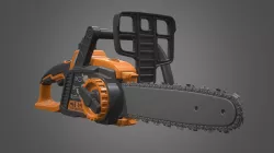 Chainsaw Low-poly 3D model