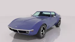 Chevrolet Corvette C3 Stingray T-top 1968 3D model