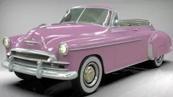 Chevy Fleetline convertible 1949 3D model