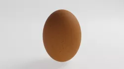 Chicken Egg Low-poly 3D model