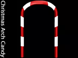 Christmas Arch Candy Low-poly 3D model