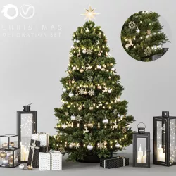 Christmas Decoration Set 3D model