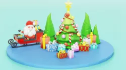 Christmas Low-poly 3D model
