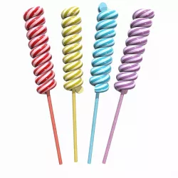 Christmas Twisted Lollipop Low-poly 3D model