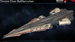 Chrone Class Battlecruiser Low-poly 3D model