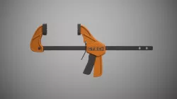 Clamp Low-poly 3D model