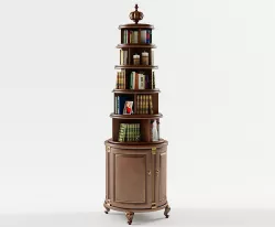 classic bookcase 3D model