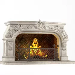 Classic fireplace 3D model