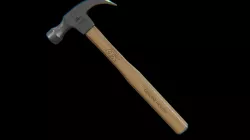 Claw Hammer OX hickory iron forged Low-poly 3D model