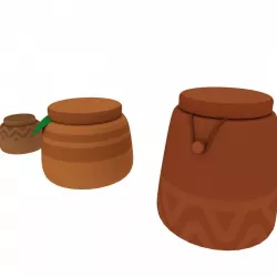 Closed baskets 3D model