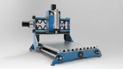 Cnc Machine Low-poly 3D model