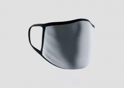 Customizable Face Mask Low-poly 3D model