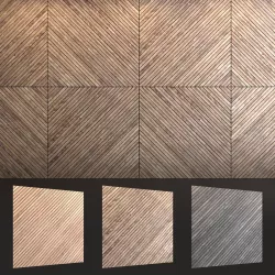 Decorative wall panel 3D model