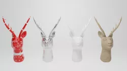 Deer decoration head Low-poly 3D model