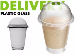 Delivery Plastic Glass Big 3D model