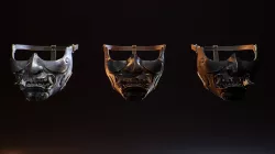 Demon Mask Low-poly 3D model