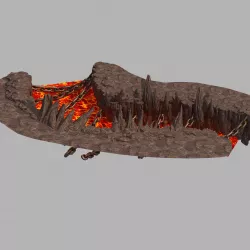 Devil Dragon Temple-Dragon Shape Mountain 05 3D model