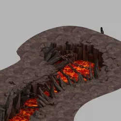 Devil Dragon Temple-Dragon Shaped Mountain 04 3D model