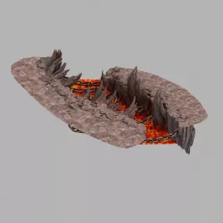 Devil Dragon Temple-Dragon Shaped Mountain 06 3D model