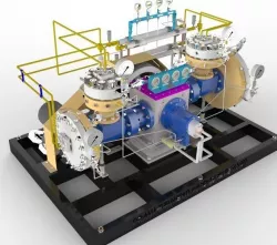 Diaphragm compressor 3D model